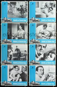 1g187 CATCH AS CATCH CAN 8 movie lobby cards '67 Vittorio Gassman, Martha Hyer, Italian comedy!