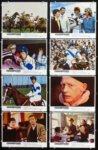 1g189 CHAMPIONS 8 movie lobby cards '83 John Hurt, Edward Woodward, horse racing!