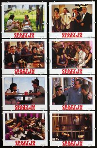 1g212 CRAZY IN ALABAMA 8 int'l movie lobby cards '99 Melanie Griffith, David Morse, Cathy Moriarty
