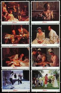 1g222 DANGEROUS LIAISONS 8 LCs '88 Glenn Close, John Malkovich, Michelle Pfeiffer, Keanu Reeves