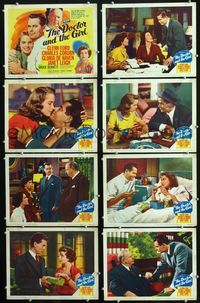 1g247 DOCTOR & THE GIRL 8 lobby cards '49 Glenn Ford, Janet Leigh, Charles Coburn, Gloria De Haven