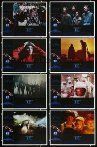 1g253 E.T. THE EXTRA TERRESTRIAL 8 movie lobby cards '82 Steven Spielberg family sci-fi classic!