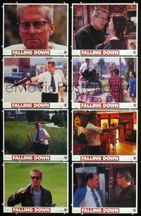 1g276 FALLING DOWN 8 LCs '93 Michael Douglas, Robert Duvall, Barbara Hershey, Joel Schumacher