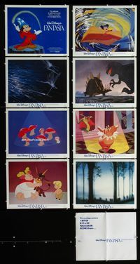 1g280 FANTASIA 8 movie lobby cards R80s great image of Mickey Mouse, Disney musical classic!