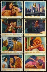 1g292 FINE MADNESS 8 movie lobby cards '66 Sean Connery, Joanne Woodward, Jean Seberg