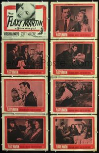 1g301 FLAXY MARTIN 8 movie lobby cards '49 Virginia Mayo is a bad girl with a heart of ice!