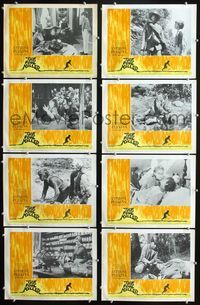 1g305 FOOL KILLER 8 movie lobby cards '65 Anthony Perkins, Edward Albert, he's gonna get you!