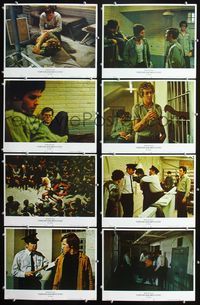 1g311 FORTUNE & MEN'S EYES 8 movie lobby cards '71 gay homosexual life in prison!