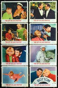 1g328 GLASS BOTTOM BOAT 8 int'l movie lobby cards '66 Doris Day is The Spy in Lace Panties!