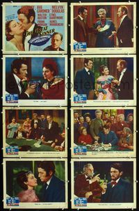 1g338 GREAT SINNER 8 lobby cards '49 compulsive gambler Gregory Peck, Ava Gardner, Melvyn Douglas