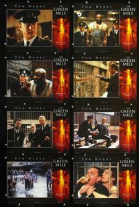 1g340 GREEN MILE 8 int'l LCs '99 Tom Hanks, Michael Clarke Duncan, Stephen King prison fantasy!