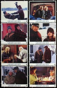 1g345 GRUMPY OLD MEN 8 movie lobby cards '93 Walter Matthau, Jack Lemmon, Ann-Margret