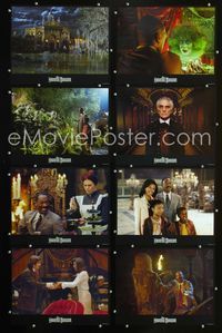 1g358 HAUNTED MANSION 8 movie lobby cards '03 Eddie Murphy, Terence Stamp, Walt Disney horror!