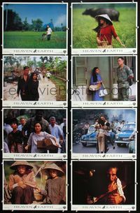 1g360 HEAVEN & EARTH 8 movie lobby cards '93 Tommy Lee Jones, Joan Chen, Oliver Stone
