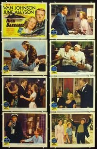 1g367 HIGH BARBAREE 8 movie lobby cards '47 June Allyson loves Navy pilot Van Johnson!