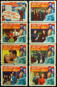 1g372 HOLIDAY AFFAIR 8 movie lobby cards '49 Robert Mitchum, Janet Leigh, Wendell Corey