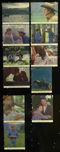 1g015 HORSE WHISPERER 11 movie lobby cards '98 Robert Redford talks to horses, Kristin Scott Thomas