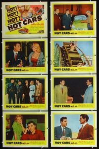 1g381 HOT CARS 8 movie lobby cards '56 sexy bad stop-at-nothing blonde Joi Lansing!