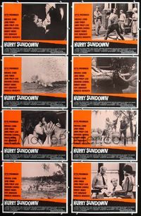 1g388 HURRY SUNDOWN 8 lobby cards '67 Michael Caine, Jane Fonda, John Phillip Law, Faye Dunaway