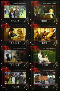 1g389 HUSH 8 movie lobby cards '98 Gwyneth Paltrow, Jessica Lange, Nina Foch, Hal Holbrook