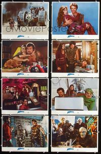 1g396 ICE PIRATES 8 movie lobby cards '84 Robert Urich, Mary Crosby, cool sci-fi!
