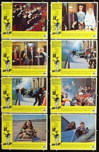 1g398 IF 8 movie lobby cards '69 introducing Malcolm McDowell, Christine Noonan, Lindsay Anderson