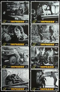 1g401 IMPASSE 8 movie lobby cards '69 Burt Reynolds, Anne Francis, Miko Mayama