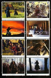 1g016 LAST SAMURAI 11 Spanish/U.S. LCs '03 Tom Cruise & Ken Watanabe in ancient Japan, Edward Zwick