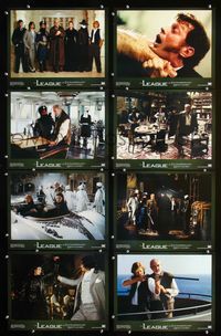 1g427 LEAGUE OF EXTRAORDINARY GENTLEMEN 8 lobby cards '03 Sean Connery in comic book adaptation!