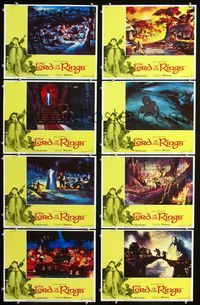 1g436 LORD OF THE RINGS 8 movie lobby cards '78 J.R.R. Tolkien fantasy epic classic, Ralph Bakshi