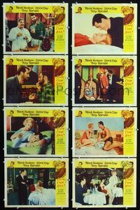 1g439 LOVER COME BACK 8 movie lobby cards '62 Rock Hudson, Doris Day, Tony Randall, Edie Adams