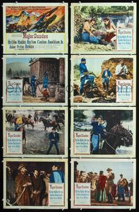 1g443 MAJOR DUNDEE 8 lobby cards '65 Sam Peckinpah, Charlton Heston, Richard Harris, Civil War!