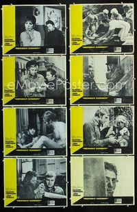 1g451 MIDNIGHT COWBOY 8 int'l lobby cards '69 Dustin Hoffman, Jon Voight, John Schlesinger