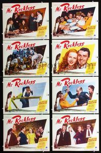 1g456 MR. RECKLESS 8 movie lobby cards '48 William Eythe, Barbara Britton, surging oil field drama!