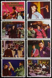 1g472 ONE ARMED SWORDSMAN 8 lobby cards '69 Dubei dao, Wang Yu, kung fu!