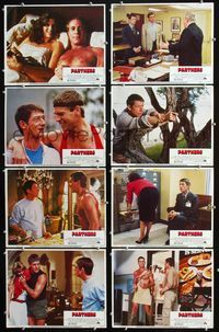 1g487 PARTNERS 8 movie lobby cards '82 Ryan O'Neal, John Hurt, homosexual cops!