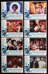 1g492 PIPE DREAMS 8 movie lobby cards '76 Gladys Knight & the Pips!