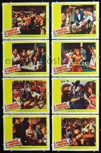 1g494 PIRATES OF TORTUGA 8 movie lobby cards '61 Ken Scott, Leticia Roman, John Richardson