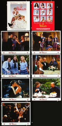 1g064 PRINCESS DIARIES 9 int'l advance movie lobby cards '01 Julie Andrews, Anne Hathaway, Disney