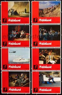 1g537 ROSEBUD 8 movie lobby cards '75 Otto Preminger, Peter O'Toole, Richard Attenborough