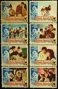 1g542 SAVAGE INNOCENTS 8 movie lobby cards '61 Nicholas Ray, Eskimo Anthony Quinn!