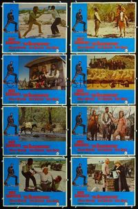 1g546 SCALPHUNTERS 8 lobby cards '68 Burt Lancaster, Ossie Davis, Telly Savalas, Sydney Pollack