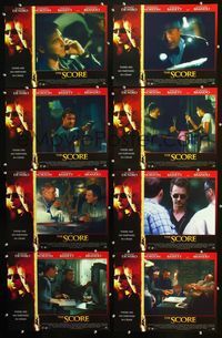 1g548 SCORE 8 movie lobby cards '01 Robert DeNiro, Edward Norton, Marlon Brando, Frank Oz