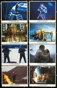1g550 SCREAMERS 8 movie lobby cards '95 Peter Weller, the last scream you hear will be your own!