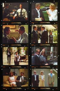 1g560 SENTINEL 8 movie lobby cards '06 Michael Douglas, Kiefer Sutherland, Eva Longoria Parker