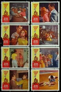 1g563 SHACK OUT ON 101 8 lobby cards '56 Terry Moore & Lee Marvin on the shady side of the highway!
