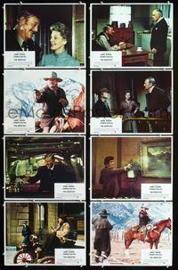 1g574 SHOOTIST 8 movie lobby cards '76 John Wayne, Richard Boone, Lauren Bacall, Ron Howard