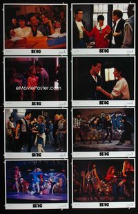 1g580 SING 8 movie lobby cards '89 Lorraine Bracco teaches teen punks!