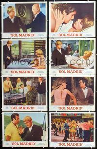 1g589 SOL MADRID 8 movie lobby cards '68 David McCallum, Stella Stevens, Telly Savalas, heroin bust!