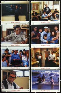 1g605 STAND & DELIVER 8 movie lobby cards '87 Edward James Olmos, Lou Diamond Phillips